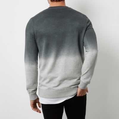 Grey marl faded logo sweatshirt